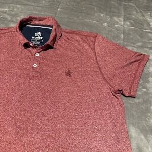 Rugby University Polo Mens XL Dark Red Collared Shirt Short Sleeve